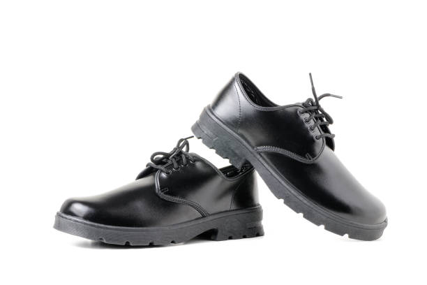 istock New leather student shoes isolated 1147357614