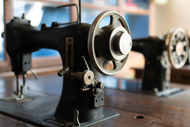 istock sewing machine,old sewing machine,vintage style,soft focus. 1147359098