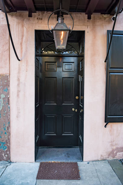 istock front view of ancient house in Charleston city 1147359636