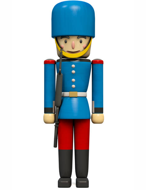 Soldier Toy in Green Military Uniform Holding a Gun.