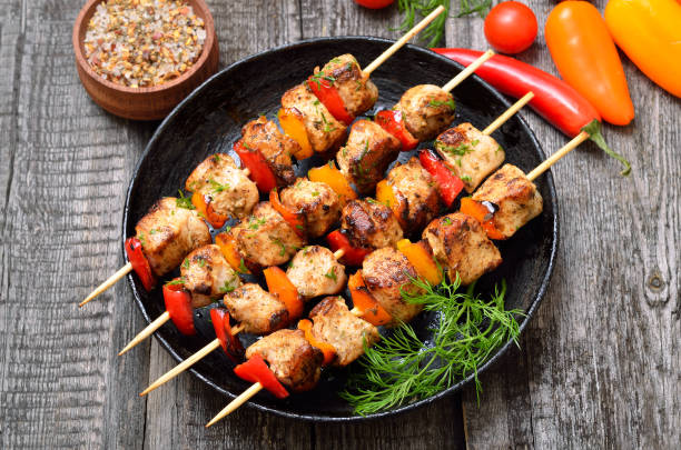 istock Chicken kebab with bell pepper 1147362411