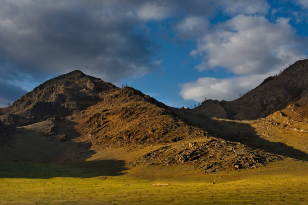 istock Amazing sunset in the Altai mountains 1147362412