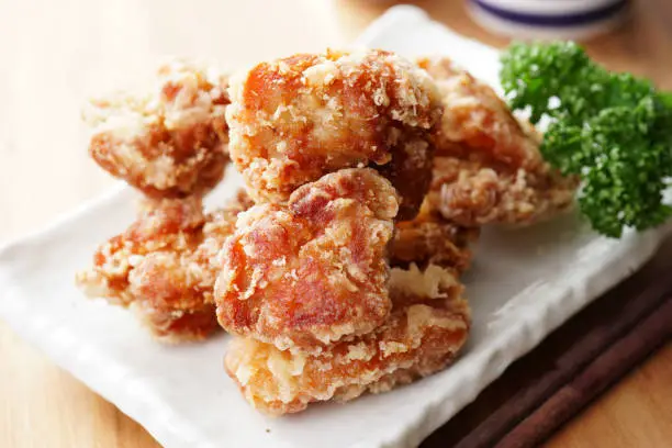 Deep-fried Soysauce-marinated Chicken.