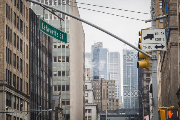 istock Manhattan from Lafayette Street 1147366302