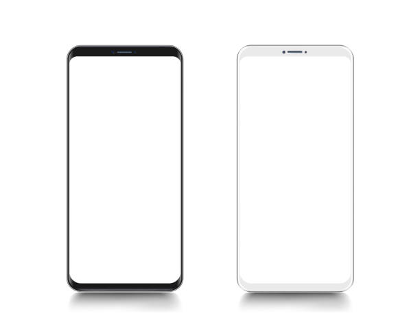 Smartphone. Mobile phone Template. Telephone. Realistic vector illustration of Digital devices Smartphone. Mobile phone Template. Telephone. Realistic vector illustration of Digital devices mobile phone cellphone stock illustrations