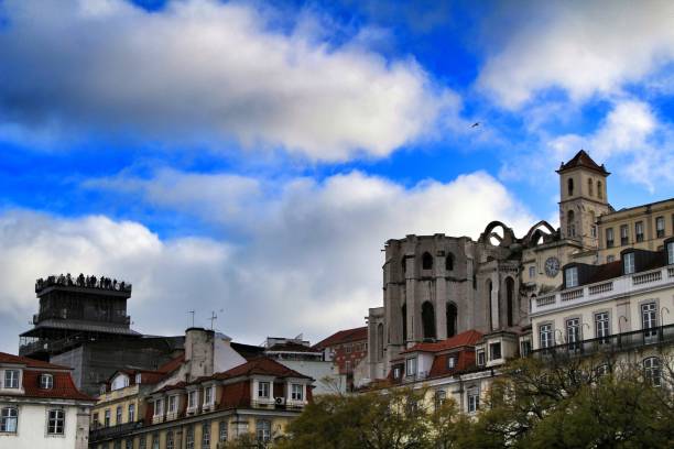 istock Facade of Do Carmo convent in Lisbon 1147373854
