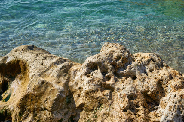 Beautiful sea and rock background