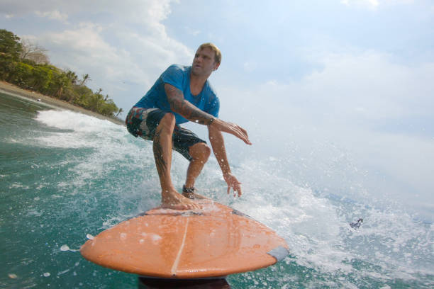 surfing - surfboard fin imagens e fotografias de stock