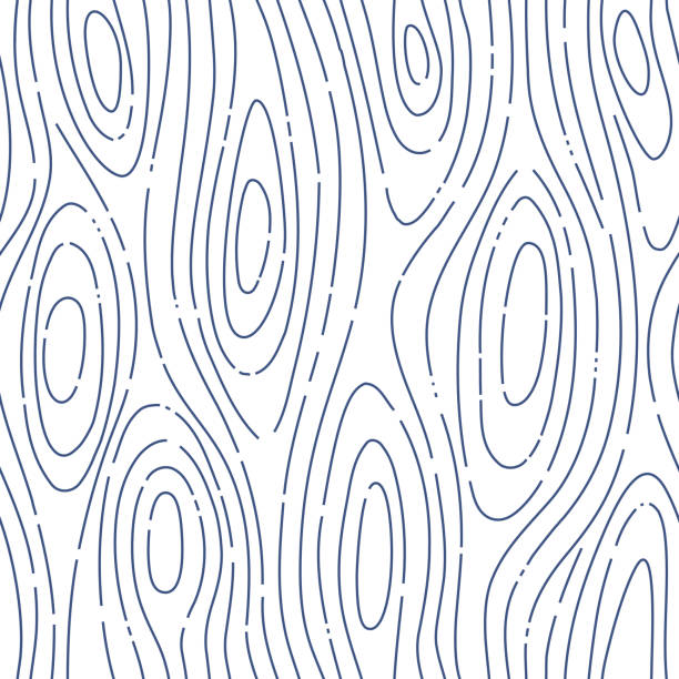 бесшовная текстура дерева - knotted wood stock illustrations