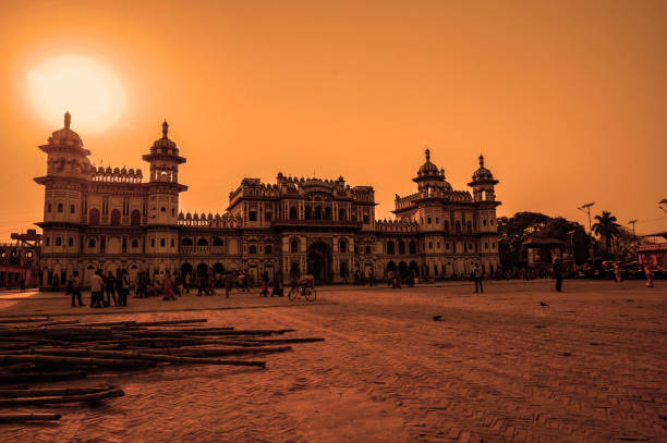 istock Janaki Mandir temple during sunset in Janakpur, Nepal 1147378939