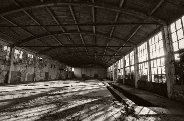 istock Abandoned factory building 1147381255