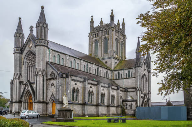 st mary ' s cathedral, kilkenny, irlanda - kilkenny city - fotografias e filmes do acervo