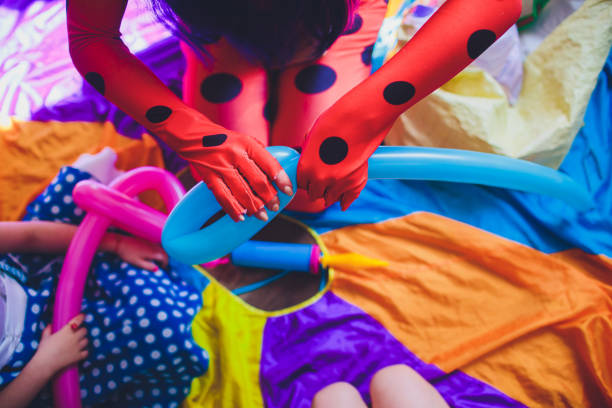 istock animator for children inflates long balls 1147397866