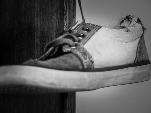 Shoes, black and white tone
