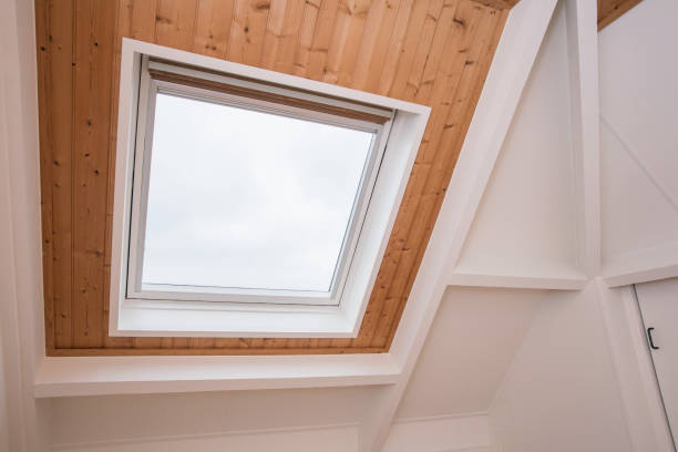 istock Skylight on a residential home, interior shot modern design 1147400220