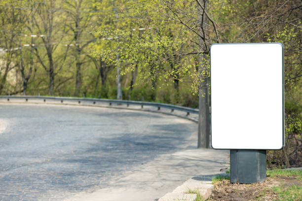 istock Vertical blank white billboard with place for text or mock up. 1147410794