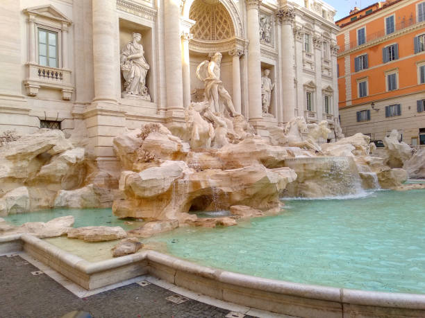 The Famous Trevi Fountain In Rome