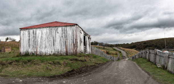 One of the largest farms in the island of Tierra del Fuego, the Harberton ranch.