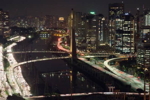 istock cable-stayed  Bridge in Sao Paulo 1147437860