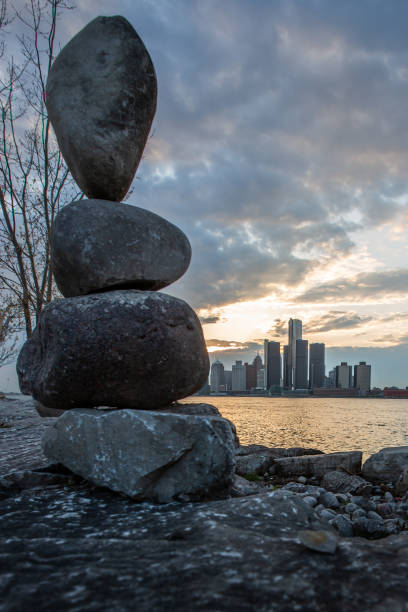 Detroit, Michigan - Rock Sculptures
