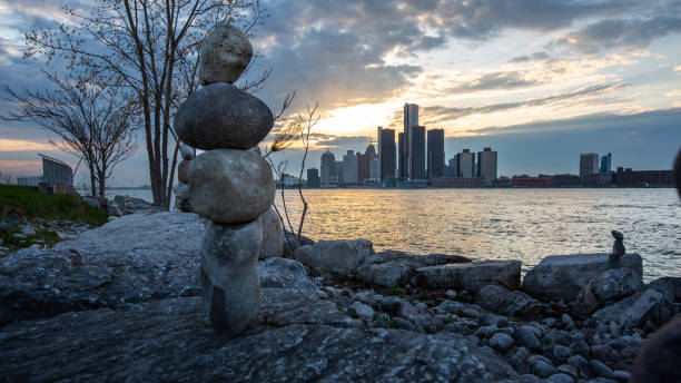 istock Detroit, Michigan - Rock Sculptures 1147439922