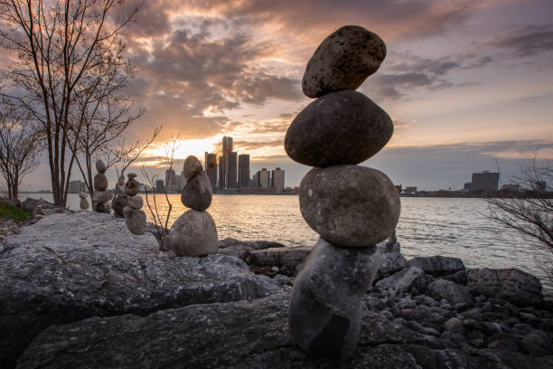 istock Detroit, Michigan - Rock Sculptures 1147439928