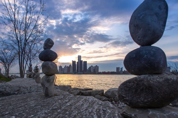 istock Detroit, Michigan - Rock Sculptures 1147439933