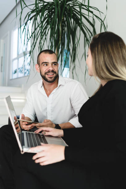 istock Business meeting on the company sofa 1147441964