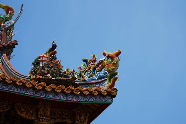 istock Chinese temple roof decoration 1147442054