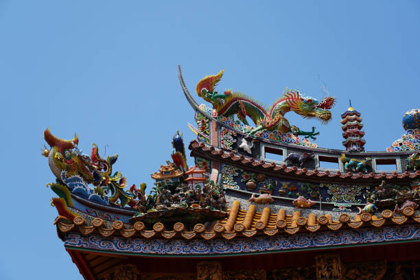 istock Chinese temple roof decoration 1147442062