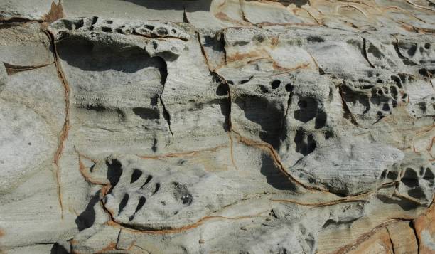 istock A close-up shot of windswept rocks. 1147443393