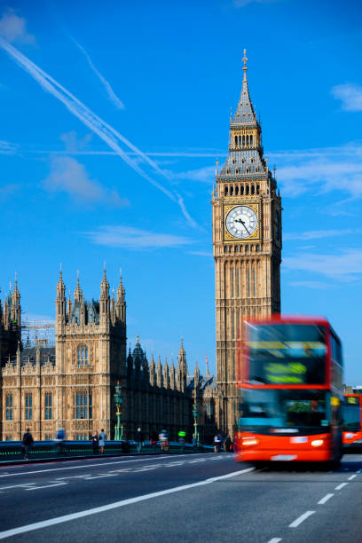 istock Big Ben clock and Westminster Bridge London, UK 1147443542