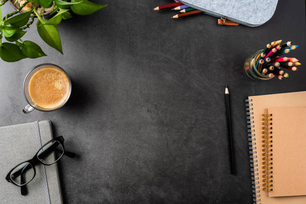 istock black modern office background for mock up 1147445463