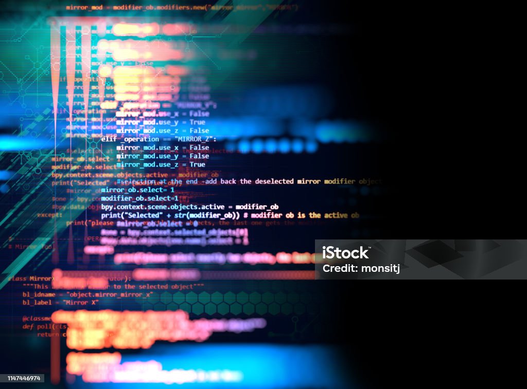 Programming Code Abstract Technology Background Of Software Developer ...