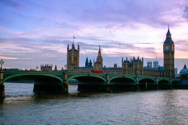 istock Big Ben clock and Westminster Bridge London, UK 1147447641