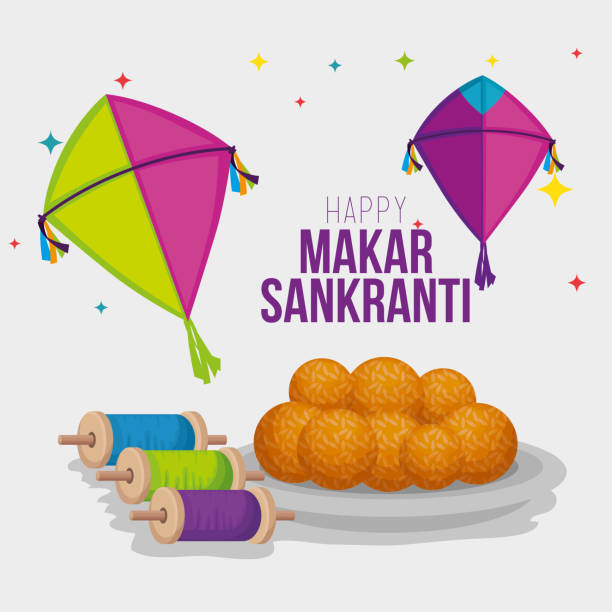 istock kites and food to makar sankranti cerlebration 1147447847