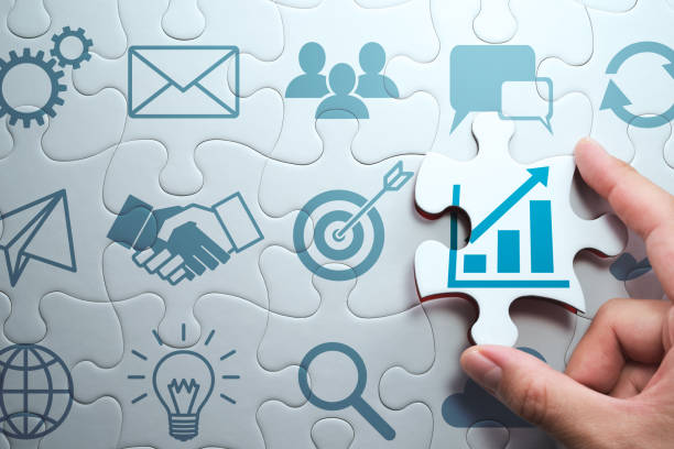 konsep pengembangan bisnis. menemukan solusi untuk pertumbuhan. - alat-kerja-foto potret stok, foto, & gambar bebas royalti