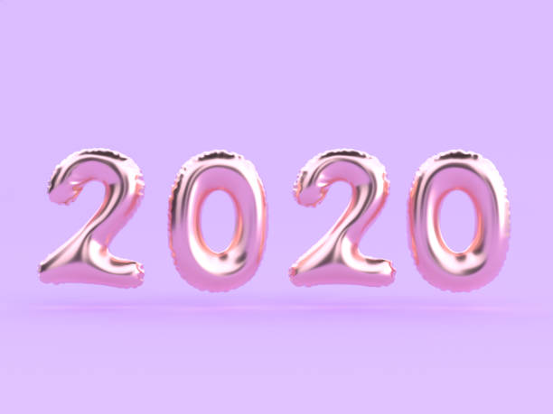 istock violet/purple scene 2020 abstract type/text number 3d rendering 1147451350