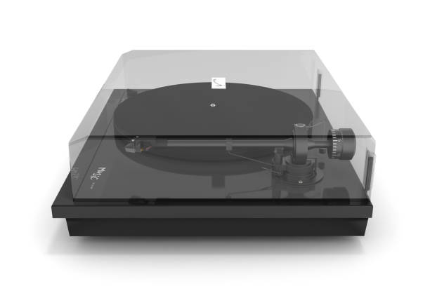 istock Vinyl turntable player isolated on white background 3d 1147452876