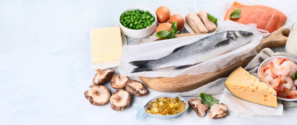istock Foods rich in natural vitamin D 1147455453