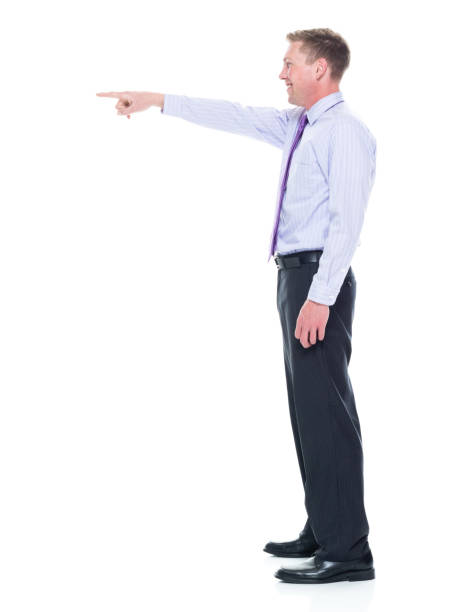 istock Handsome businessman dressed in nice clothing - pointing 1147456161