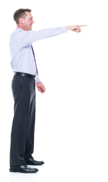 istock Handsome businessman dressed in nice clothing - pointing 1147456168