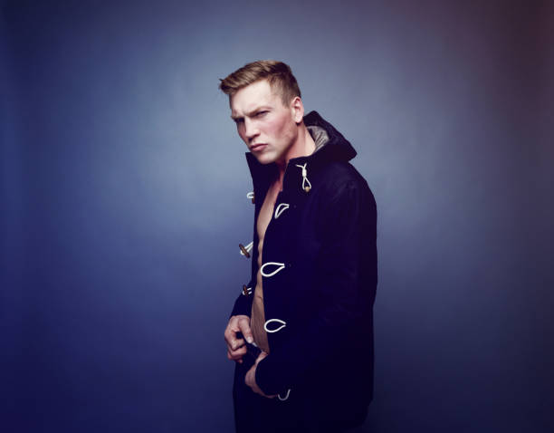 istock Sexy man wearing warm clothing 1147458643