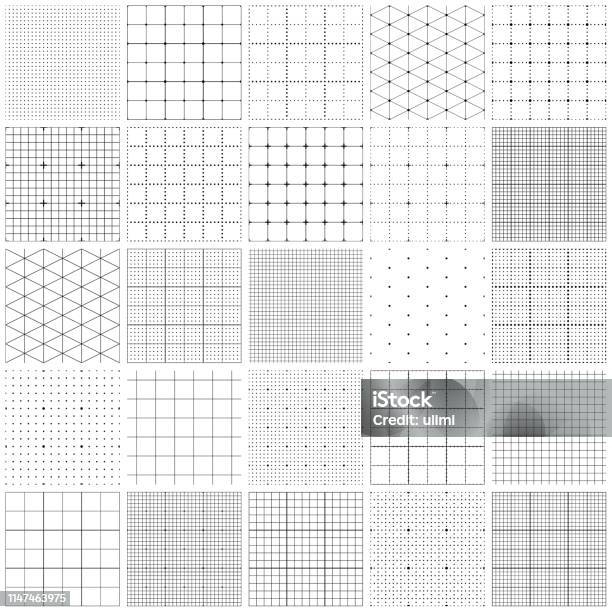 Plain Graph Patterns Seamless Graph Paper Stock Illustration - Download Image Now - Grid ...