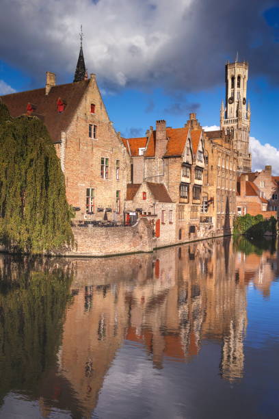 istock Rozenhoedkaai at sunrise – Bruges medieval old town - Belgium 1147465663
