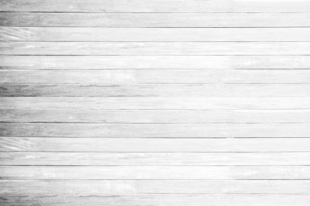 fond blanc de texture de plancher de bois. planche motif surface pastel peint mur; plateau de grain gris au-dessus du bois de chêne; bureau d’arbre, panneau en bois sale et fissuré matériel d’artisanat sec sépia vintage. - beech tree photos photos et images de collection