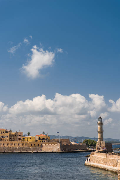 istock Chania harbor historic center 1147469070