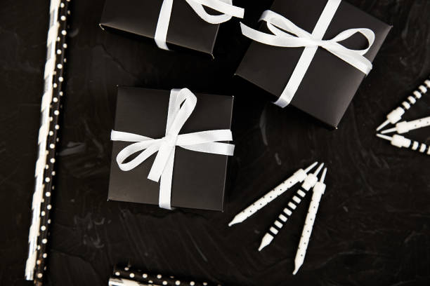 istock Birthday or Party accessories set with Gift boxes 1147475024