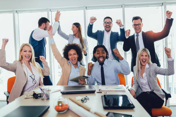 istock Successful entrepreneurs and business people achieving goals 1147475111