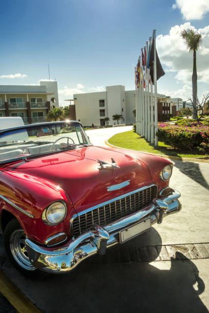 istock 50s classic american car. Varadero, Cuba. 1147476263